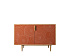 Комод с двумя дверками "Line" R18/red