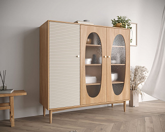 Шкаф трехстворчатый низкий Bubble арт BBL13