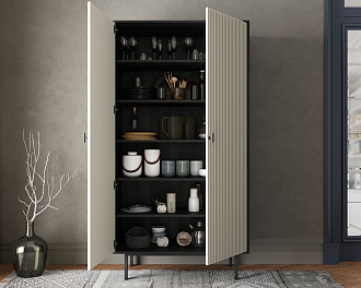 Шкаф двухдверный "Emerson" арт EM091/milky/L