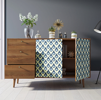 Комод "Berber" с двумя дверками и ящиками 13 принт арт BB05/Print_13
