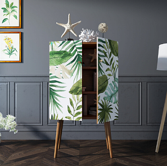 Комод на высоких ножках "Berber" принт 4 арт BB09/Print_04