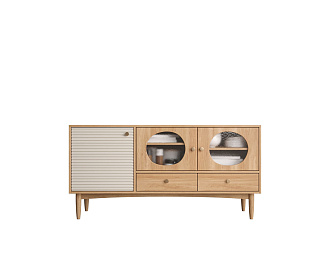 Комод "Bubble" с тремя дверками и двумя ящиками арт BBL03