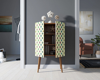 Комод на высоких ножках "Berber" 24 принт арт BB09/Print_24