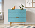 Комод с четыремя ящиками "Line" LN14/GR1/blue