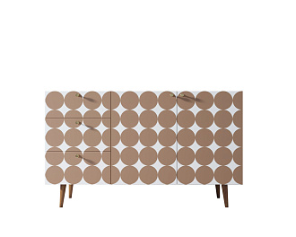 Комод "Berber" с двумя дверками и ящиками принт 17 арт BB17/Print_17