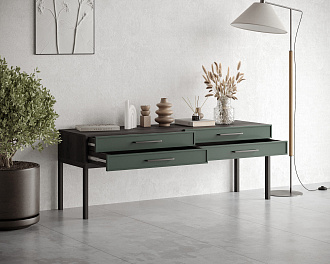 Консоль с четыремя ящиками "Nicole" арт NEM23G