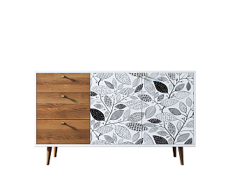 Комод "Berber" с двумя дверками и ящиками 9 принт арт BB05/Print_09