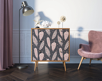 Комод "Berber" три ящика 40 принт арт BB40/Print_40