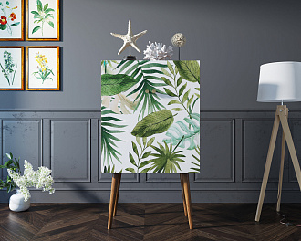 Комод на высоких ножках "Berber" принт 4 арт BB09/Print_04