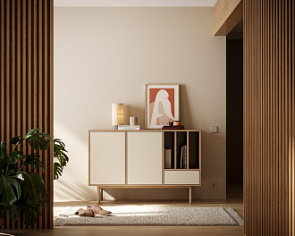 Комод с двумя дверками и ящиком "Alice" арт ALC02