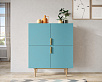 Большой комод с четырьмя дверками "Line" LN03/GR1/blue