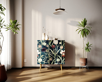 Комод "Berber" две дверки малый 35 принт арт BB38/Print_35