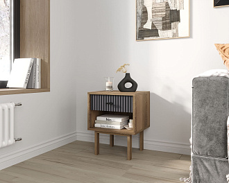 Тумбочка с верхним ящиком "Emerson" арт EM11/7024/L