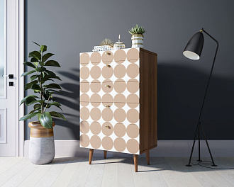 Комод высокий "Berber" принт 17 арт BB10/Print_17