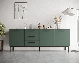 Комод с тремя дверками и тремя ящиками "Nicole" арт NEM07G