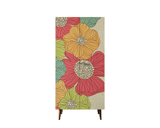 Шкаф малый двухстворчатый "Berber" принт 5 арт BB08/Print_05