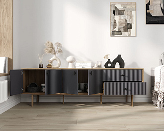 Комод с четырьмя дверками и двумя ящиками "Emerson" арт EM04/7024/L