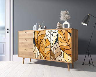 Комод "Berber" с двумя дверками и ящиками 08 принт арт BB05/Print_08