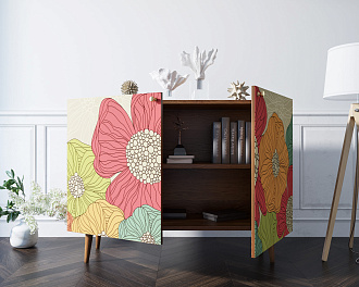 Комод "Berber" две дверки 5 принт арт BB04/Print_05