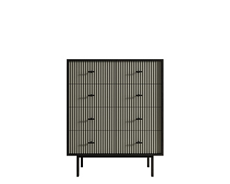 Комод на восемь ящиков "Emerson" арт EM20/gray/L