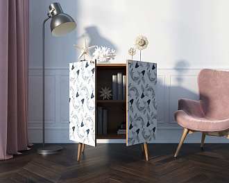 Комод "Berber" две дверки малый 36 принт арт BB38/Print_36