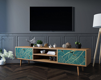 Комод "Berber" с нишей низкий под TV арт BB49/Print_41