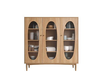 Шкаф трехстворчатый низкий Bubble арт BBL04