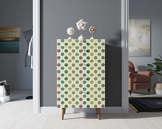 Комод высокий "Berber" принт 24 арт BB10/Print_24