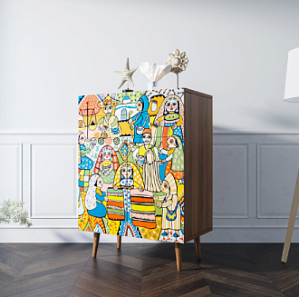 Комод "Berber" большой принт 1 арт BB12/Print_01