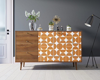 Комод "Berber" с двумя дверками и ящиками 14 принт арт BB05/Print_14