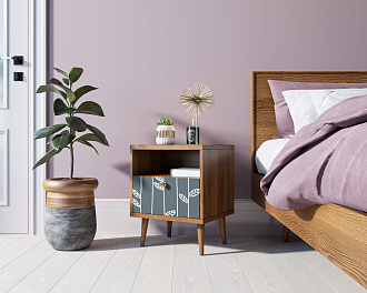 Тумбочка "Berber" с одним ящиком 18 принт арт BB06/Print_18
