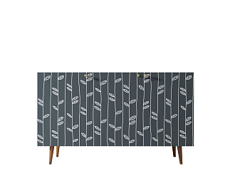 Комод "Berber" три дверки 18 принт арт BB01/Print_18