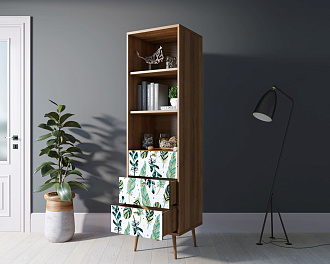 Стеллаж с ящиками "Berber" принт 44 арт BB45/Print_44