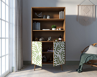 Стеллаж с дверками "Berber" принт 28 арт BB26/Print_28