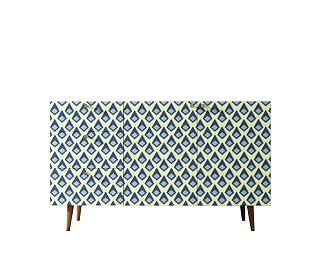 Комод "Berber" с двумя дверками и ящиками принт 13 арт BB17/Print_13