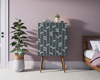Комод на высоких ножках "Berber" 18 принт арт BB09/Print_18