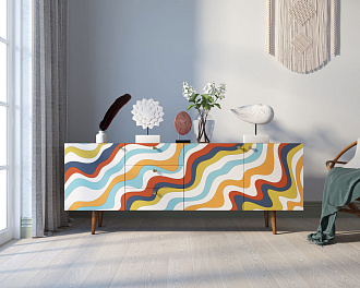 Комод "Berber" удлиненный принт 21 арт BB11/Print_21