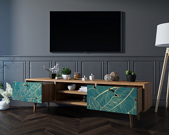 Комод "Berber" с нишей низкий под TV арт BB49/Print_41