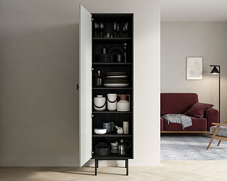 Шкаф c одной дверкой "Emerson" арт EM101/gray/L