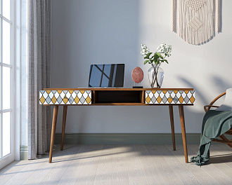 Стол рабочий "Berber" принт 22 арт BB18/Print_22