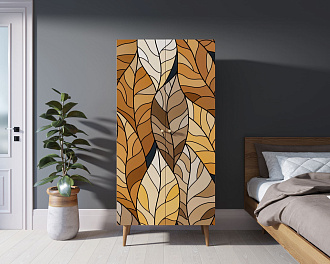 Шкаф малый двухстворчатый "Berber" принт 8 арт BB08/Print_08