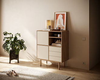 Комод с дверками "Alice" арт ALC09