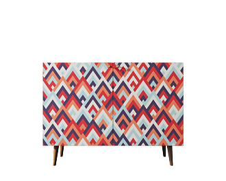 Комод "Berber" две дверки 2 принт арт BB04/Print_02