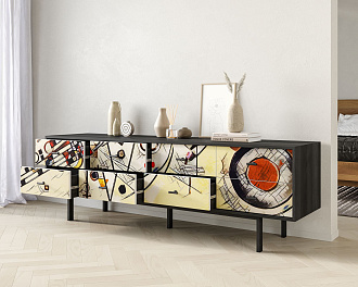 Комод с восемью ящиками "Emerson" by Kandinsky арт EM03/Print_01