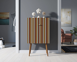Комод на высоких ножках "Berber" 20 принт арт BB09/Print_20