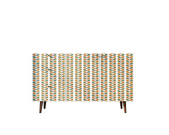 Комод "Berber" с двумя дверками и ящиками принт 23 арт BB17/Print_23