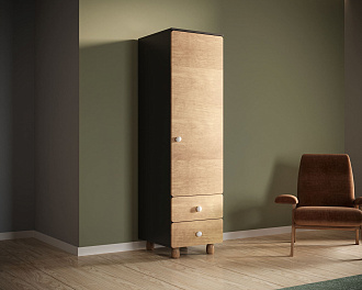 Узкий шкаф-модуль с ящиками "Split" SP15