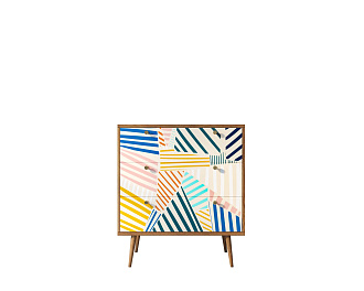 Комод "Berber" три ящика 42 принт арт BB40/Print_42