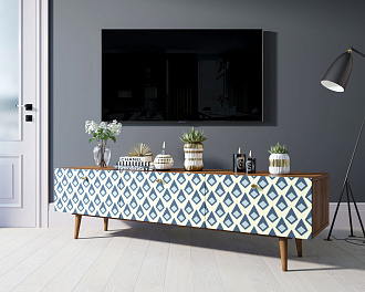 Комод "Berber" с ящиками низкий под TV принт 13 арт BB19/Print_13