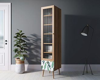 Буфет "Berber" одностворчатый с ящиком принт 44 арт BB48/Print_44